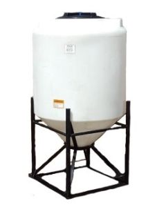 160 Gallon Norwesco Cone Bottom Tank without stand (36" D x 52" H)