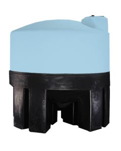 1600 GALLON HEAVY DUTY NORWESCO CONE BOTTOM TANK WITH POLY STAND - 30 Degree (89" D x 96" H)