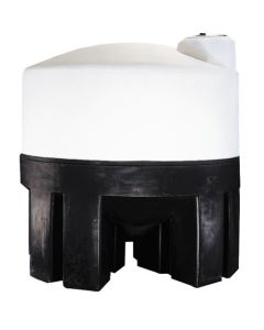 3000 GALLON NORWESCO CONE BOTTOM TANK WITH POLY STAND - 30 Degree (96" D x 134" H)
