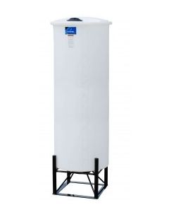 100 GALLON ACE ROTO-MOLD 15 DEGREE CONE BOTTOM TANK - FLAT TOP - W/O STEEL STAND (23" D x 65" H)