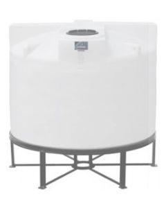 1150 GALLON ACE ROTO-MOLD 15 DEGREE OPEN TOP CONE BOTTOM TANK with bolt-on top (90" D x 60" H)